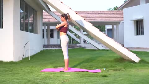 Yoga Surya Namaskar For Weight Loss _ Sun Salutations Yoga For Beginners