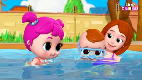 BebeJuanTV - El Bebé Aprende a Nadar 🏊‍♀️ Canciones Infantiles Little Angel Español