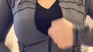 Women's Jacket Zipper Decides to Stay Down