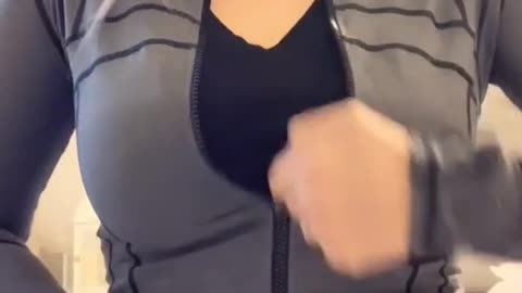 Women's Jacket Zipper Decides to Stay Down