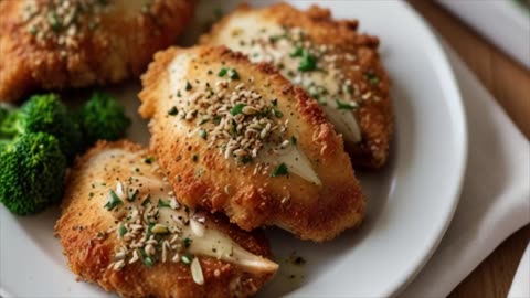 A Week's Worth Of Tips For Empty Nesters-Crunchy Garlic Chicken Breasts Recipe