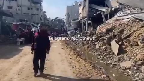 2024-01-19 GAZA NORD - video della zona di Jabalia