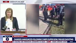 Charges are announced for two individuals in the Kansas City Chiefs Super Bowl parade shooting