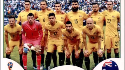 PANINI STICKERS AUSTRALIA TEAM WORLD CUP 2018