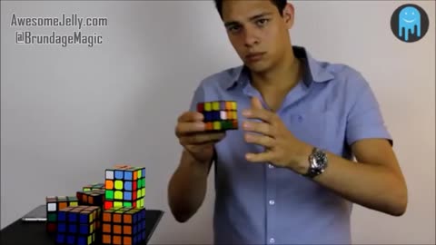 America's Got Talent Rubik's Cube Magician Stephen Brundage Solves 8 Rubik's Cubes in 1-Minute