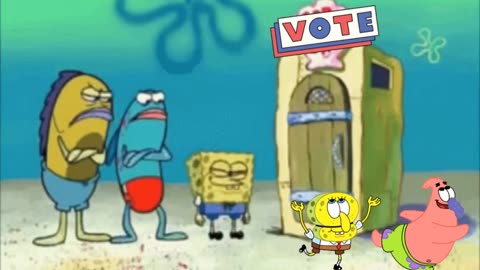 SpongeBob And Patrick Are Pretending To Be Imposters While Someone Votes For Joe Biden 🗳️