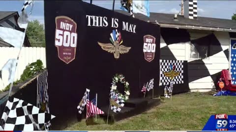 May 25, 2024 - Indy 500 Porch Party Winners Visited by 2022 Champion