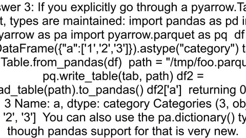 Categorical variables of IntFloat types are lost when saving to parquet