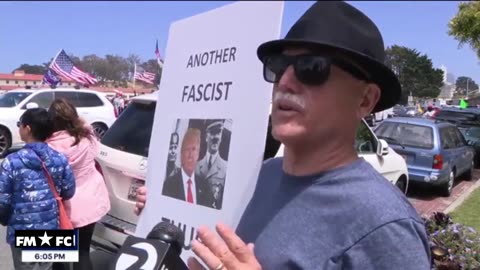 Trump leads new crowd chant in searing heat of Vegas