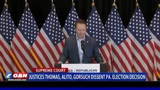 Justices Thomas, Alito, Gorsuch dissent Pa. election decision