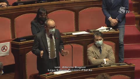 🔴 Intervento in Aula del Sen. Alberto Bagnai riguardante la chiusura del canale "Byoblu" su YouTube.