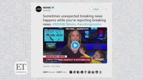 Reporter’s Son Interrupts Live Broadcast