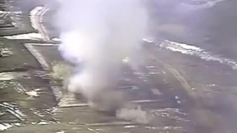 A-10 Warthog attacks Iraqi tanks with its 30mm autocannon.