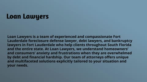 Foreclosure defense lawyer