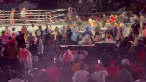 WrestleMania 37 - Mandy Rose falls at her entrance