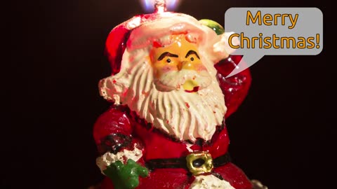 Burning Santa Candle Time-Lapse Video