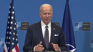 Biden talks about food shortages and how the United States and Canada are major producers of wheat