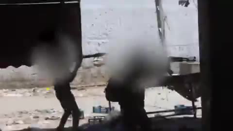 Al-Quds Brigades mujahideen targeting a Zionist Merkava tank