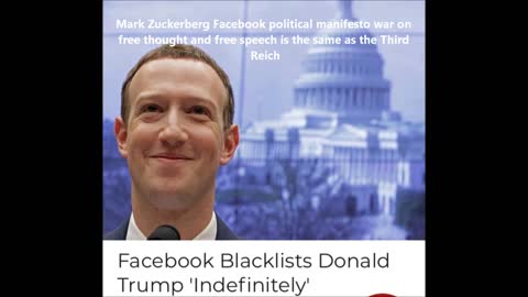 Mark Zuckerberg Facebook political manifesto war on free thought