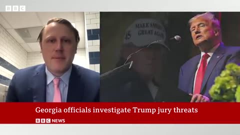 Donald Trump: Jurors threatened over indicting former President in Georgia - BBC News