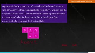7th Grade Math Lessons | Unit 1 | Views of Objects from Different Angles|Lesson 4 | Inquisitive Kids