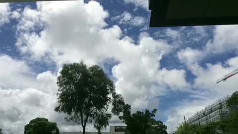 Blue Sky and Cloud Movement Time lapse.