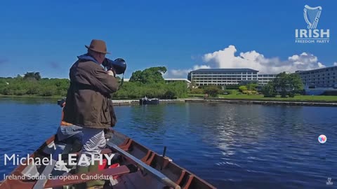 Michael Leahy (on a boat!) in the Lakes of Killarney tells Tedros where to go! 21-05-24)