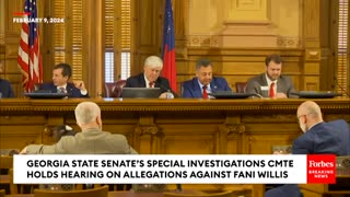 JUST IN: Fani Willis Allegations Probed By Georgia State Senate's Special Investigations Committee