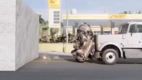 Neat animation on vehicle crashes