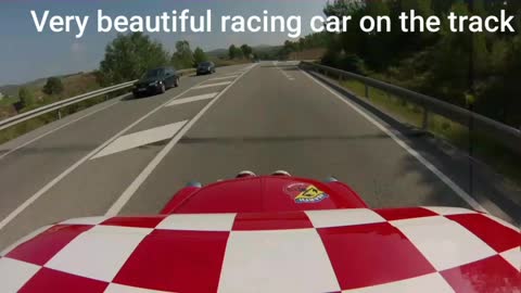 Very beautiful racing car on the track