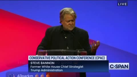 BANNON SAY TO END THE FED: Steve Bannon UNLOADS at CPAC: The Federal Reserve Has Usurped the Power of the People and Must Be Ended
