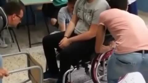 the true friend of the man that got a disability