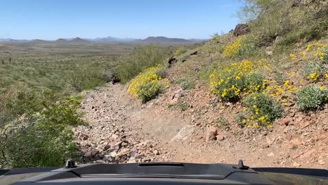 Riding the ATV trails in Arizona.