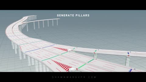Procedural World Generation Prototyping _ Overpass, Buildings, Vehicles & Traffic Simulation