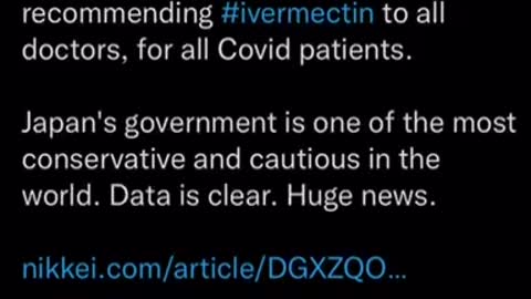 Japan finally ‘officially’ realises that ivermectin is a cheap and effective drug for covid!