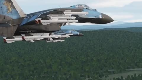 Su-33 Flankers over the Kola Peninsula