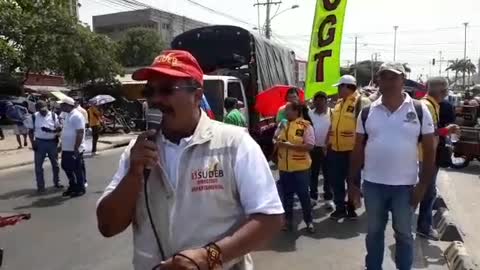 Marcha de maestros en Cartagena