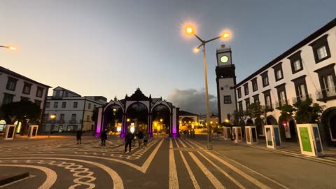 Walking Ponta Delgada Airport PDL to City Center Ponta Delgada Azores Portugal - 19.10.2023 #PDL