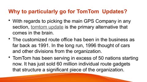 tomtom get started