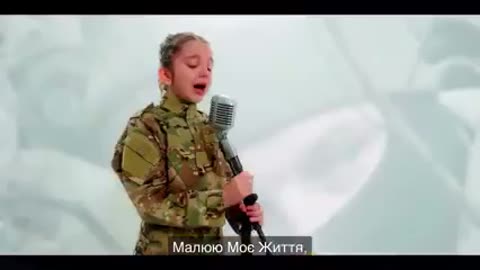 Ukraine little girl singing song in tears |Please stop war😭😭😭#russia##ukraine