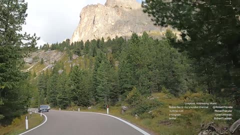 Driving -breathtaking Sella Pass - Dolomites 2023