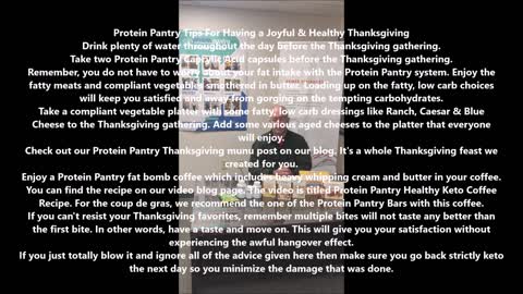 Protein Pantry Thanksgiving Tips