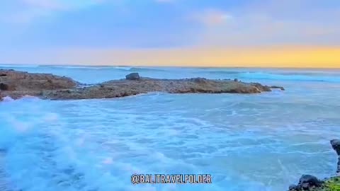 Hiddencam bali beach view, so beatiful and eye catching