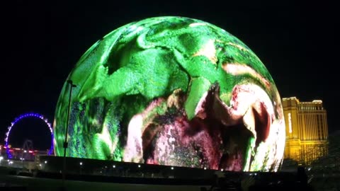 Sphere Las Vegas' first art display: Refik Anadol's A.I. 'Machine Hallucinations: Sphere'
