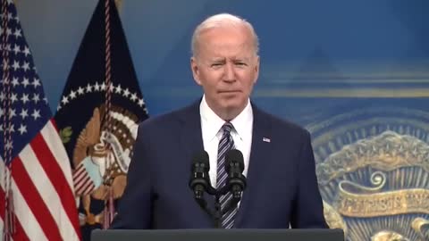 Biden says the 2 REASONS for GAS prices went up