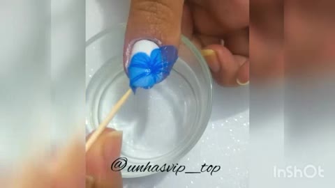 Nail decoration using veil nail technique