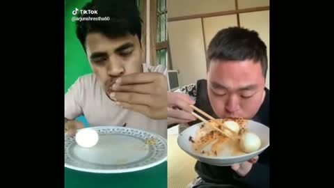 Who will win INDIA Vs CHINA | Funny Food Challange On TikTok