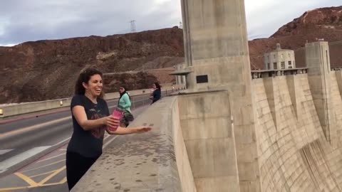 At the Hoover Dam Water "Defies Gravity" Check it.