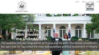 Trump's website 45Office.com has been launched