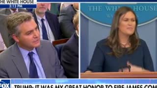 ‘You Would Probably Get Really Upset’ — Sarah Sanders Embarrasses Jim Acosta